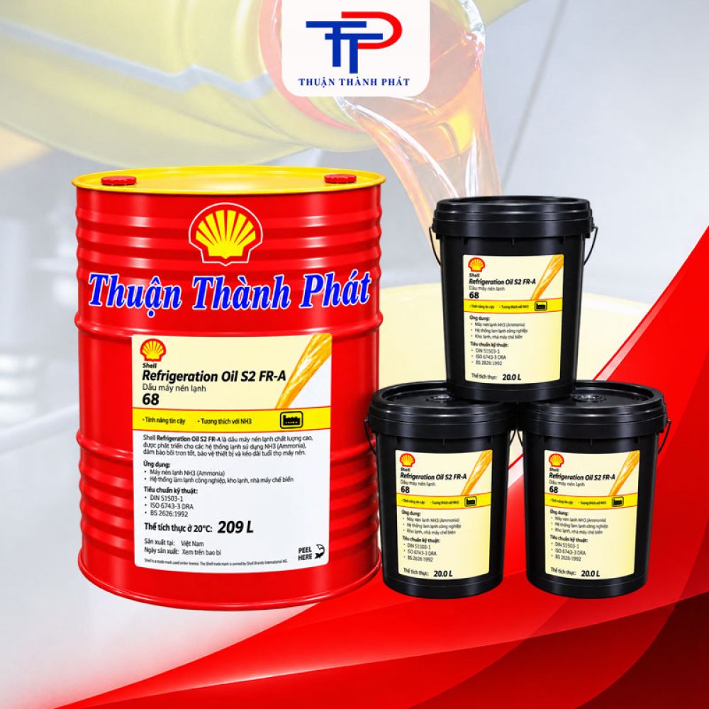 Refrigeration Oil S2 FR-A 68 Phuy, Xô