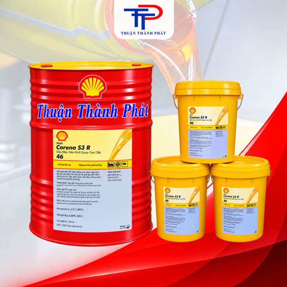 Dầu Corena S3 R 46 Phuy, Xô