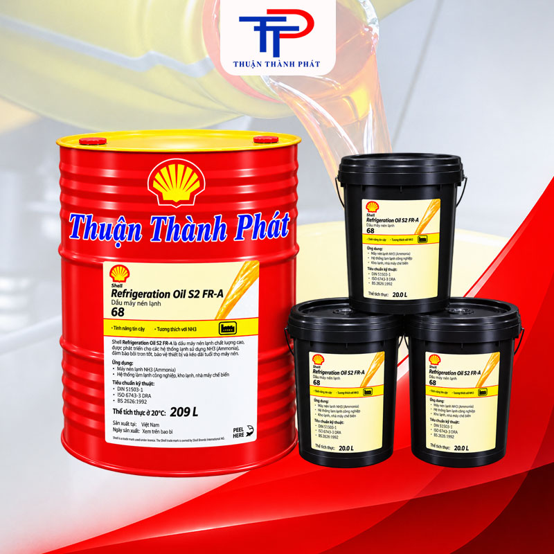 Refrigeration Oil S2 FR-A 68 Phuy, Xô