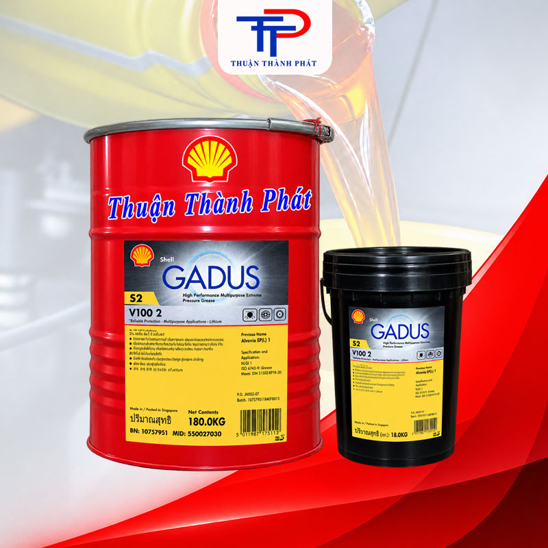 Dầu Gadus S2 V100 2 Phuy, Xô