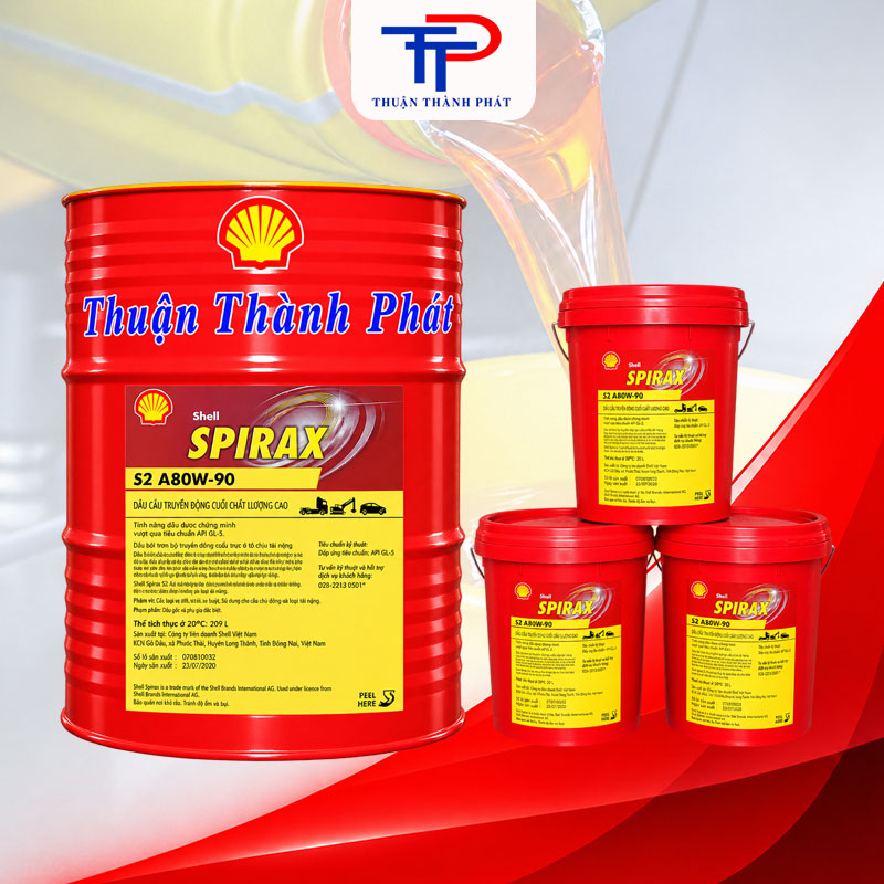 Spirax S2 A80W-90 Phuy, Xô