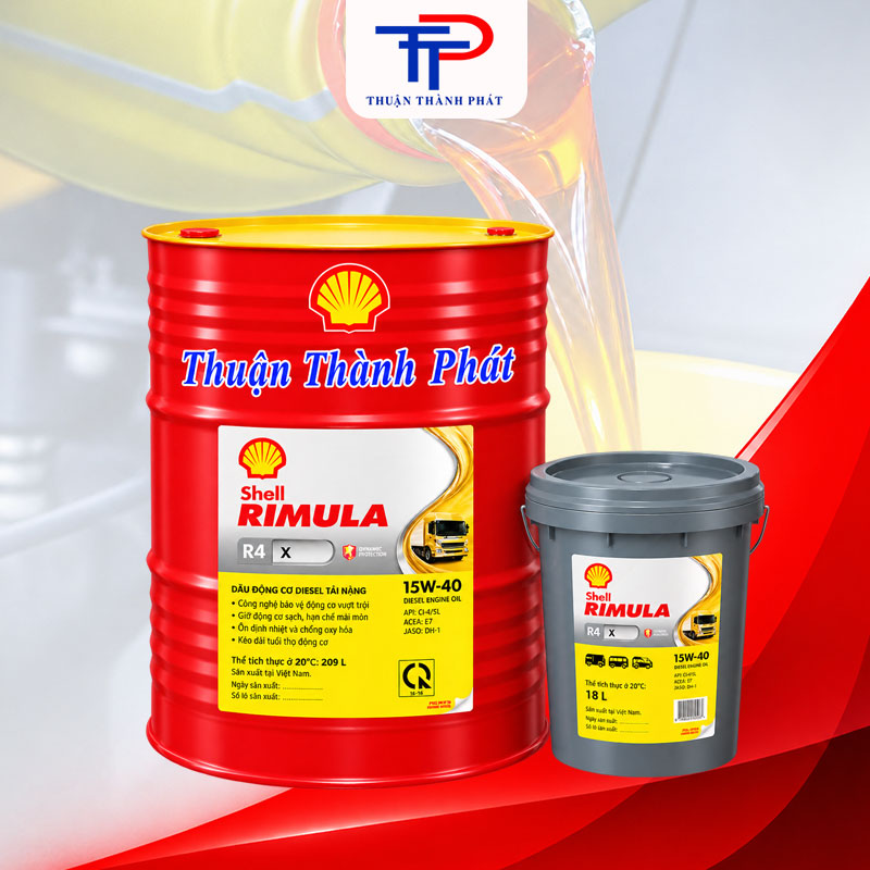 Rimula R4 X 15W40 Phuy, Xô